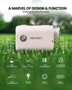 माइली pf1 अल्ट्रा-लाइट गुलाबी गोल्फ रेंज फाइंडर 1000 गज दूरी की जेब के आकार के साथ आईपी 65 वाटरप्रूफ लेजर - Product Image 2