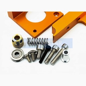 DIY 3D printer accessories <strong>MK8</strong> extruded aluminum block with tip but without forward and reDIY 3D printer accessories <strong>MK8</strong> extrude - Product Image 1