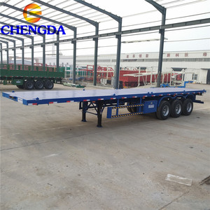 3 Axle Flatbed Trailer 3 Axle Flat Bed Semi Trailer <strong>Good</strong> Price for Sale in <strong>Libya</strong> Tractor Flatbed Trailer - Product Image 6