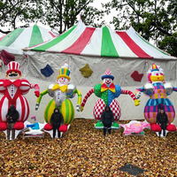 Costume de Clown Gonflable Personnalisé pour Spectacle Scénique, Défilé en Extérieur, Marionnette en Tissu Oxford avec Ventilateur Intégré, Résistant à l'Eau