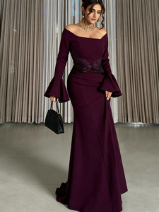 Robe élégante et stylée pour femme, couleur unie, col carré, avec bandage, pour l'été, vêtement féminin, robe de bureau à lacets, taille haute, avec empiècements - Product Image 5