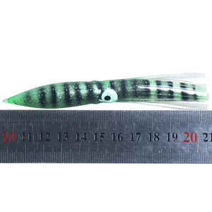 Señuelo de calamar de 11 cm y 5 g, cebo blando para pesca en agua salada, señuelo artificial de pulpo para peces marinos, material de PVC, paquete de 2. - Product Image 2