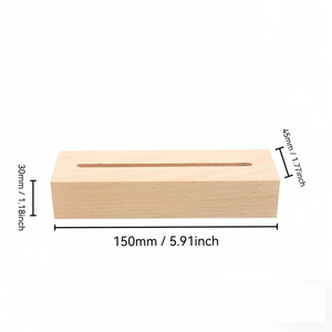 Lampe de nuit 3D LED RGB à intensité variable avec base en bois et logo personnalisé, directement du fabricant, pour la maison et la chambre à coucher - Product Image 4