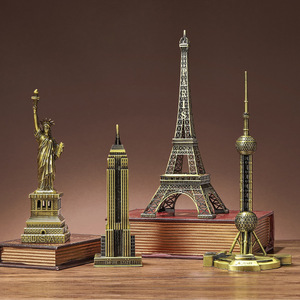 Maqueta de Arquitectura Emblemática, Artículo de Artesanía de Alta Gama, Decoración de Hierro Forjado, Modelo de Diseño Moderno Minimalista, 265 Unidades. - Product Image 2