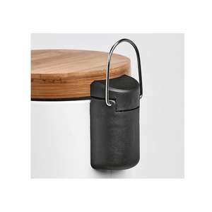 Zeller Present Kosmetikeimer soft-close 3l Ø 16,8x24cm Metall/Bambus weiß - Product Image 4