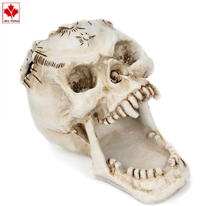 Statuetta in Resina per Decorazione di Halloween, Ornamento Fatto a Mano Ecologico Personalizzabile, Portapennelli per Trucco - Product Image 4