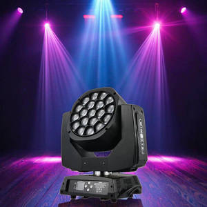 Chiếu sáng chuyên nghiệp 285W <span class=keywords><strong>Zoom</strong></span> pixel <span class=keywords><strong>LED</strong></span> 19*<span class=keywords><strong>15W</strong></span> RGBW K10 B mắt lớn mắt ong hiệu ứng di chuyển đầu cho vũ trường - Product Image 1