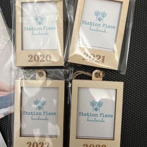 Tùy Chỉnh Ảnh Giáng Sinh Trang Trí Bằng Gỗ <span class=keywords><strong>Laser</strong></span> Cắt Hình Ảnh Khung Cho Cây Giáng Sinh Treo Trang Trí - Product Image 6