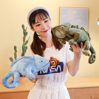 Peluche d'animal sauvage simulée, peluche de dragon barbu réaliste, peluche de lézard réaliste, animal sauvage en peluche