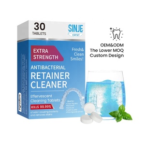 Tabletas Limpiadoras de Retenedores Profesionales de Marca Privada/OEM, Tabletas Efervescentes para Protectores Bucales <span class=keywords><strong>Invisalign</strong></span> y <span class=keywords><strong>Alineadores</strong></span> <span class=keywords><strong>Transparentes</strong></span> - Product Image 1