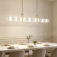 Lampe suspendue en verre moderne, structure en acier inoxydable, cordon doré/chromé, vente en gros directe d'usine, style personnalisé, lampe pour restaurant et bar