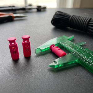 High Quality VALIANT Fluorescent Metal Cord Lock 23mm VAL-CL-001_pink - Product Image 3