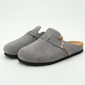 Sandalias <span class=keywords><strong>Birkenstock</strong></span> 2025 Signature Birk para Pareja, de Cuero Genuino y Espuma EVA, Planas, Casuales, para Exteriores, Estilo Slip-on, Pantuflas de Media Punta - Product Image 3