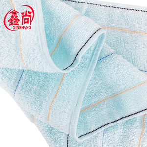 Serviette en coton pur Xinshang 32x70cm, rayée, teinte en fil, écologique, pour promotion - Product Image 4