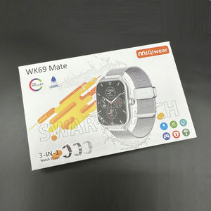 นาฬิกาอัจฉริยะสำหรับผู้ชาย2024ราคาถูกพิเศษ reloj 9แฟชั่น3สายนาฬิกา IP68กีฬาสมาร์ตวอตช์ <span class=keywords><strong>WK69</strong></span> - Product Image 2