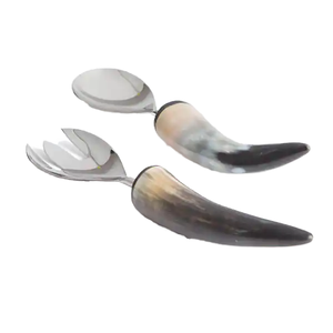 Cuchara de cuerno de búfalo/buey ecológica natural hecha a mano, cubiertos indios hechos a mano para café, ideal para obsequios - Product Image 1