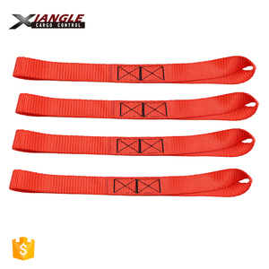 Correa de amarre reutilizable para motocicleta, lazo suave de carga de poliéster de 1 pulgadas, 2200 libras, fabricante - Product Image 1