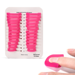 26Pcs/<b>Box</b> Fingers Anti-Overflow Clip Reusable <b>Nail</b> Polish <b>Nail</b> Skin Edge Protector Professional Manicure Accessories - Product Image 1
