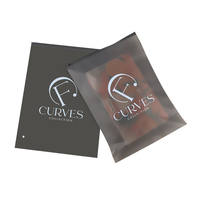Sacs d'emballage givrés de haute qualité pour vêtements, sacs en plastique noirs personnalisés pour T-shirts avec logo, pochettes zippées pour vêtements