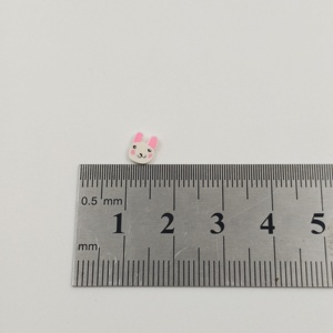 1 kg/sac – Tranches de pâte polymère en forme de lapin <span class=keywords><strong>rose</strong></span> personnalisables, directement de l'usine, pour la décoration d'ongles DIY - Product Image 4