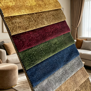 Soft 3D Embossed <b>Velvet</b> Fabric High Quality for Furniture Upholstery and Garment Projects - Product Image 1