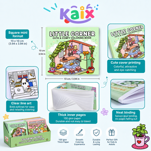 KAIX Set <span class=keywords><strong>de</strong></span> Libros para Colorear Relajantes para Regalo <span class=keywords><strong>de</strong></span> Navidad, 52 Estilos, Páginas Fáciles para Aliviar el Estrés, para Librerías y Venta Minorista Navideña - Product Image 5
