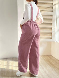 King Mcgreen Star Maternité Automne et <span class=keywords><strong>Hiver</strong></span> Mode Pantalon de maternité avec taille élastique, Salopette ample en velours côtelé - Product Image 3