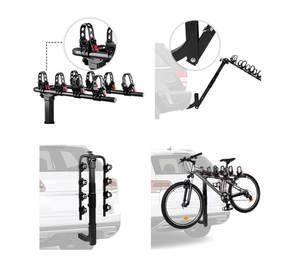 Usine directe vente entière fer acier fait <span class=keywords><strong>4</strong></span>-<span class=keywords><strong>vélos</strong></span> pliant <span class=keywords><strong>porte</strong></span>-<span class=keywords><strong>vélo</strong></span> <span class=keywords><strong>attelage</strong></span> montage arrière <span class=keywords><strong>porte</strong></span>-<span class=keywords><strong>vélo</strong></span> pour voitures - Product Image 6