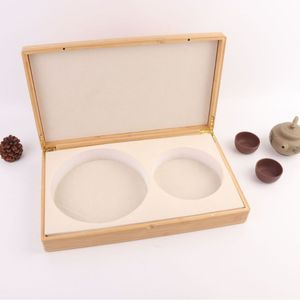 Caja de almacenamiento de joyas de bambú, rectangular, hecha a mano, para embalaje de monedas conmemorativas y medallas - Product Image 1