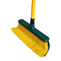 Balai de jardin télescopique intelligent en plastique robuste, râteau à gazon à poils courbés OEM, pour projets de bricolage en extérieur, élimination des feuilles