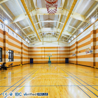 Structure en acier galvanisé à chaud durable, résistante aux vents forts, pour les projets de bâtiments sportifs intérieurs, de fitness communautaire et scolaires