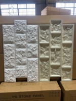 Solutions innovantes de décoration murale, panneau mural en pierre artificielle PU ignifuge et imperméable pour revêtement mural intérieur et extérieur