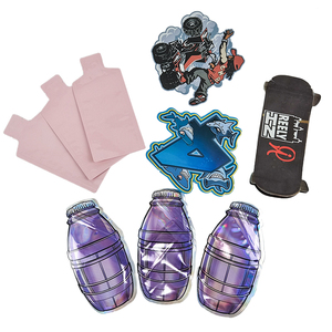 Sacs Mylar à fermeture éclair irrégulière découpés, vente en gros, en plastique de forme spéciale pour enfants, sacs Mylar personnalisés 3.5g - Product Image 1