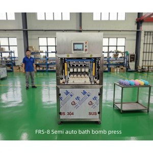 Machine à fabriquer des bombes de bain à vapeur manuelle semi-automatique, moule à plusieurs trous, logo personnalisé, poinçon, pompe, moteur, acier inoxydable - Product Image 2