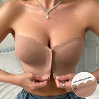 Soutien-Gorge sans Bretelles et sans Couture pour Femme, à Boucle Avant, avec Bonnets 3D et Bande Antidérapante en Gelée, Haut de Tube, Vente en Gros ODM