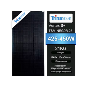 แผงเซลล์แสงอาทิตย์ชนิด N <span class=keywords><strong>Trina</strong></span> <span class=keywords><strong>425W</strong></span> 430W 440W 445W 450W แผงเซลล์แสงอาทิตย์แบบกระจกคู่พร้อม cle/tuv/iec - Product Image 1