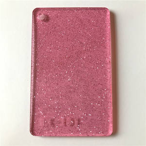 Láminas de Acrílico Fundido Brillante Rosa Bebé de 1/8\" Bridgevia, 1040x620 mm, Láminas de Plástico con Purpurina Rosa para Corte Láser, Manualidades Navideñas - Product Image 4