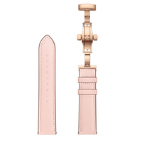 20mm 22mm sangle à dégagement rapide ceinture papillon fermoir Bracelet de luxe en cuir véritable bande pour Samsung Huawei Amazfit Garmin montre