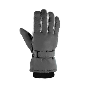 Snowboarding <b>Ski</b> <b>Gloves</b> Contrast Finger Sidewalls Textured Palm Overlay Cinch Strap Closure Ribbed Cuff Winter Sports - Product Image 5