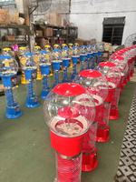 Distributeur automatique de capsules de jouets multicolores à spirale, très vendu, en métal durable, à pièces, capacité de 300 à 600 pièces pour les jeux
