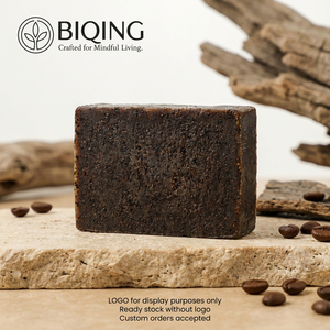 <span class=keywords><strong>Savon</strong></span> <span class=keywords><strong>Noir</strong></span> Artisanal Fait Main, Procédé à Froid, Contrôle du Sébum aux Huiles Végétales, Soin Naturel pour la Peau, <span class=keywords><strong>Savon</strong></span> Solide aux Huiles Végétales pour Tous Types de Peau, Format Barre - Product Image 1