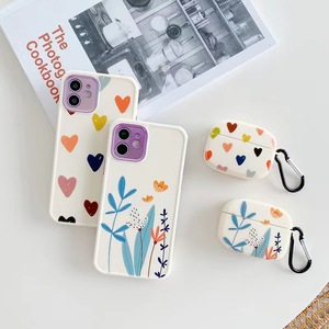 2 unids/set flor estuche para teléfono suave para <span class=keywords><strong>iPhone</strong></span> 12 y <span class=keywords><strong>auriculares</strong></span> para los <span class=keywords><strong>Airpods</strong></span> de Apple 1/2 pro - Product Image 3