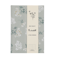 Carnet de notes en tissu doux avec intercalaire en éponge à fleurs en dentelle jacquard A6 B6, joli journal avec couverture rigide pour cadeau