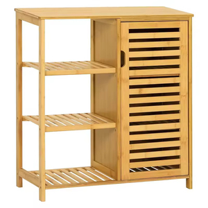 Meilleure Vente : Étagère de Rangement 3 Niveaux pour Toilettes, Meuble de Salle de Bain en Bois, Porte-Papier Toilette, Organisateur de Salle de Bain - Product Image 1