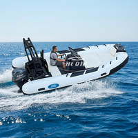 Bateaux pneumatiques à rames Hedia Original Design Sport 13ft Rib390 Orca Hypalon/PVC en aluminium à vendre