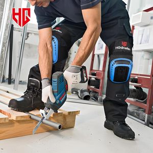 Genouillères, coudières et protège-cuisses en mousse gel épaisse réglables et professionnelles <span class=keywords><strong>pour</strong></span> travaux <span class=keywords><strong>de</strong></span> construction et travaux au sol, offrant une protection excellente - Product Image 6