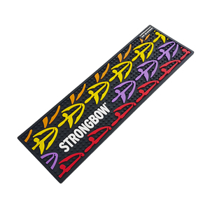 Printed Silicone PVC Pub Mat Rubber <b>Beer</b> Spill Pad Bar Non Slip Service Mat <b>Table</b> Pad Coaster Placemat for Bars Restaurants - Product Image 2