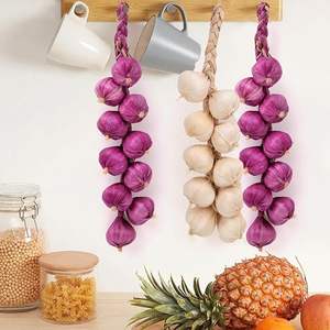 Guirnalda de Cebollas Artificiales para Decoración del Hogar, Fiestas, Navidad y Ocasiones de Cosecha, Adorno Vegetal Artificial de Calidad - Product Image 3