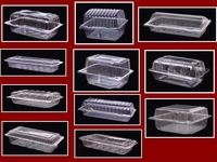 Wegwerp Plastic Doorzichtige Zwarte Rechthoek Pet/Pp Aardappel Voedselblad Voor Vleesgroenteverpakkingen
