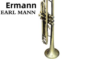 Trompette BB professionnelle Ilman Musical Instrument Factory, corps en cuivre antique, clés dorées, pistons importés, petite taille - Product Image 5